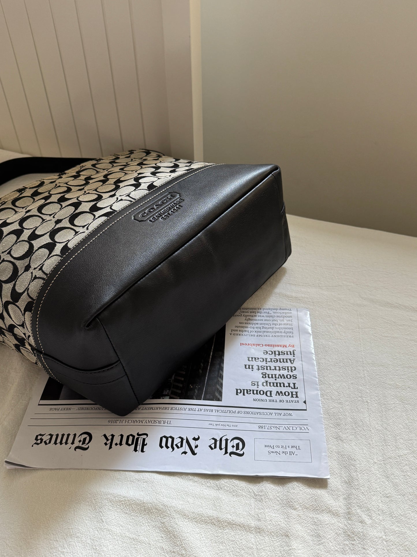 Vintage Coach 老花大tote♠️