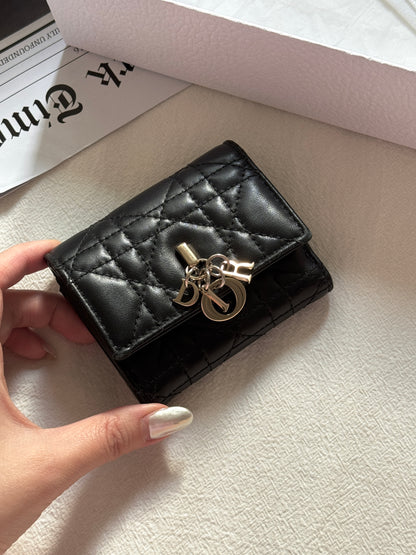 Pre-owned Dior cannage wallet