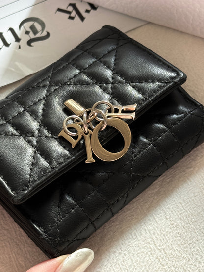 Pre-owned Dior cannage wallet