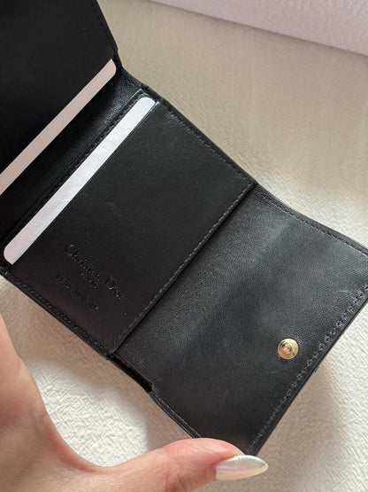 Pre-owned Dior cannage wallet