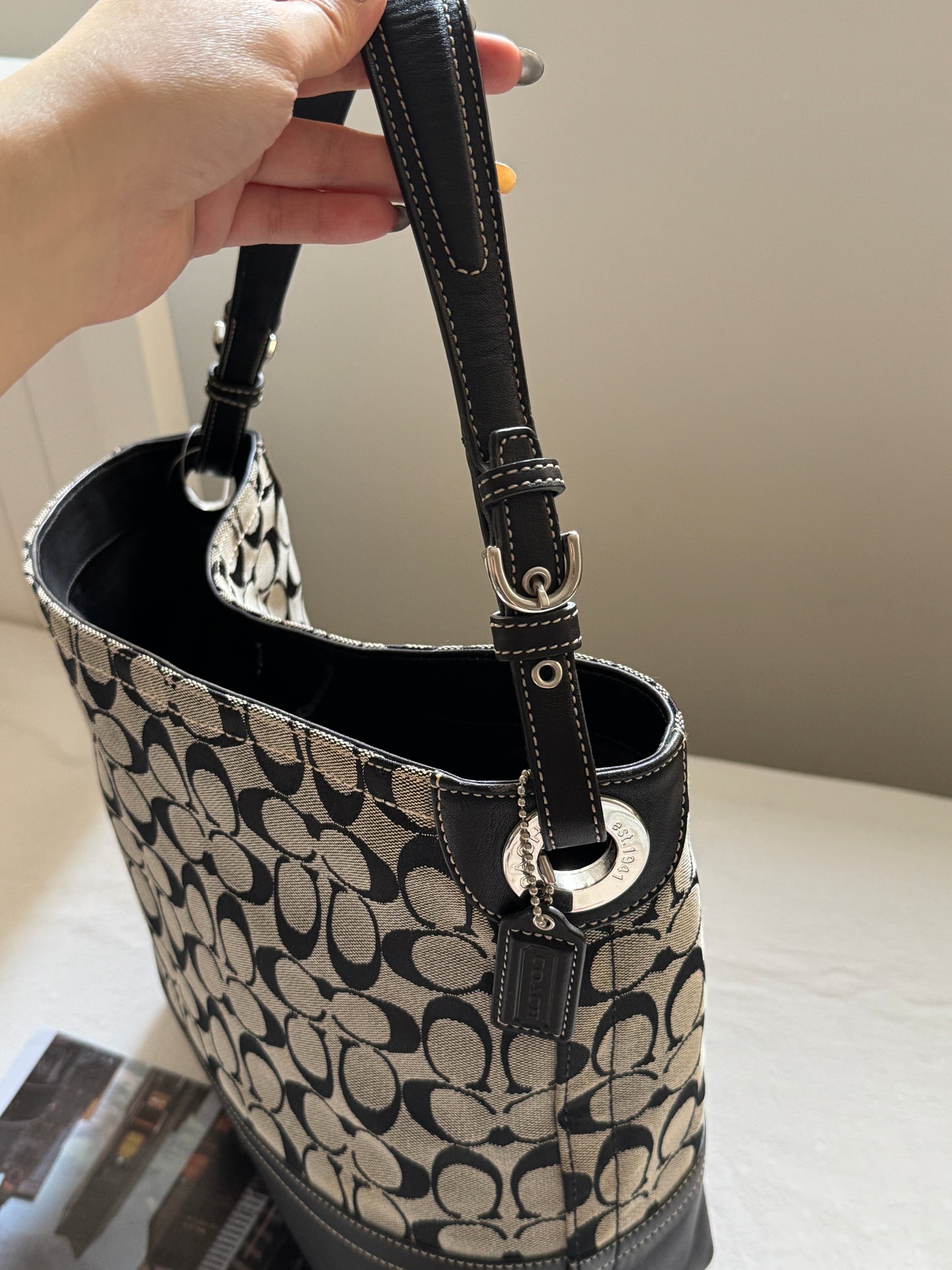 Vintage Coach 老花大tote♠️