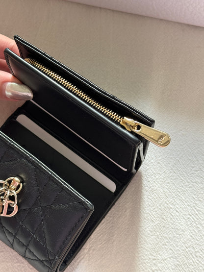 Pre-owned Dior cannage wallet