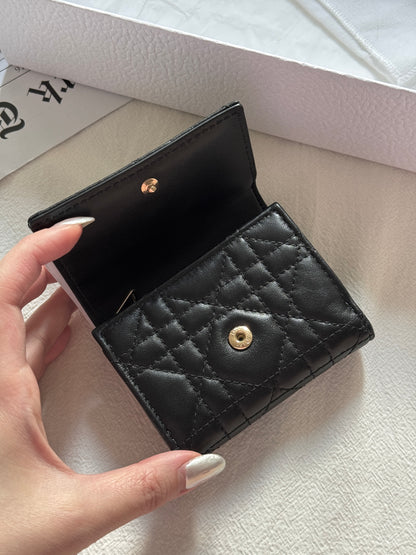 Pre-owned Dior cannage wallet