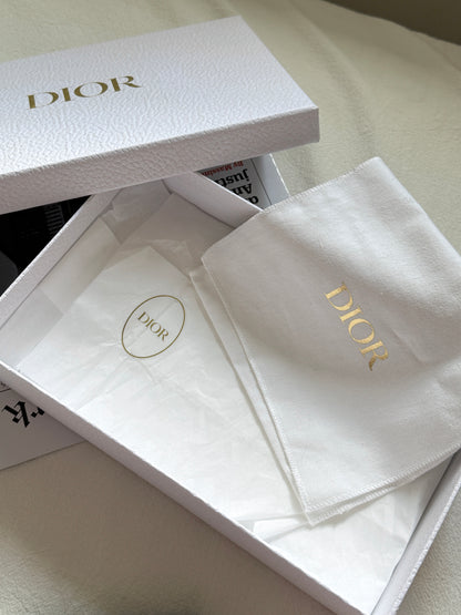 Pre-owned Dior cannage wallet