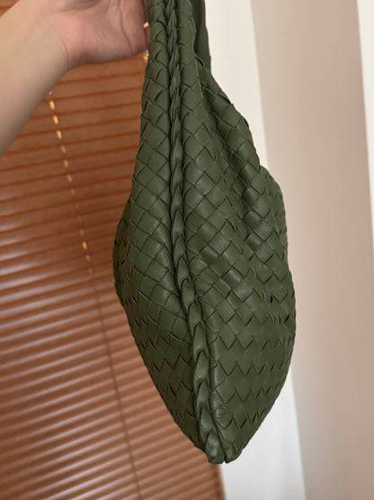 Vintage Bottega Veneta intrecciato olive hobo🍸