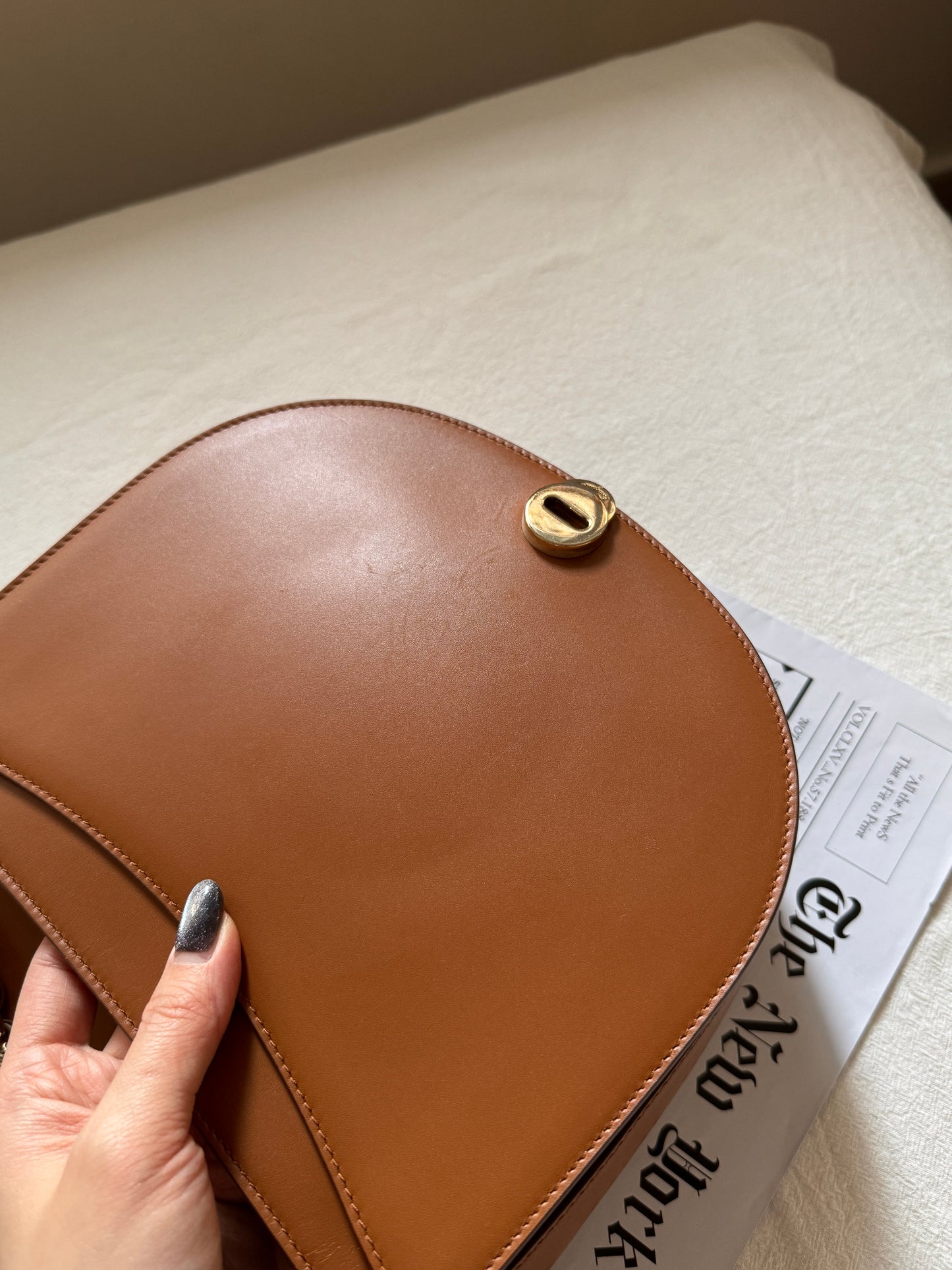 Vintage Salvatore Ferragamo馬蹄大金扣斜背包🍮