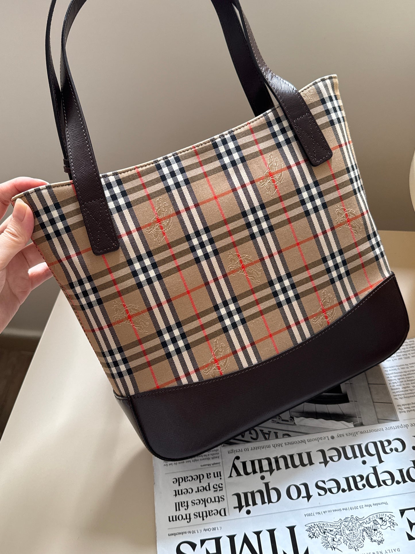 Vintage Burberry戰馬tote bag🎠