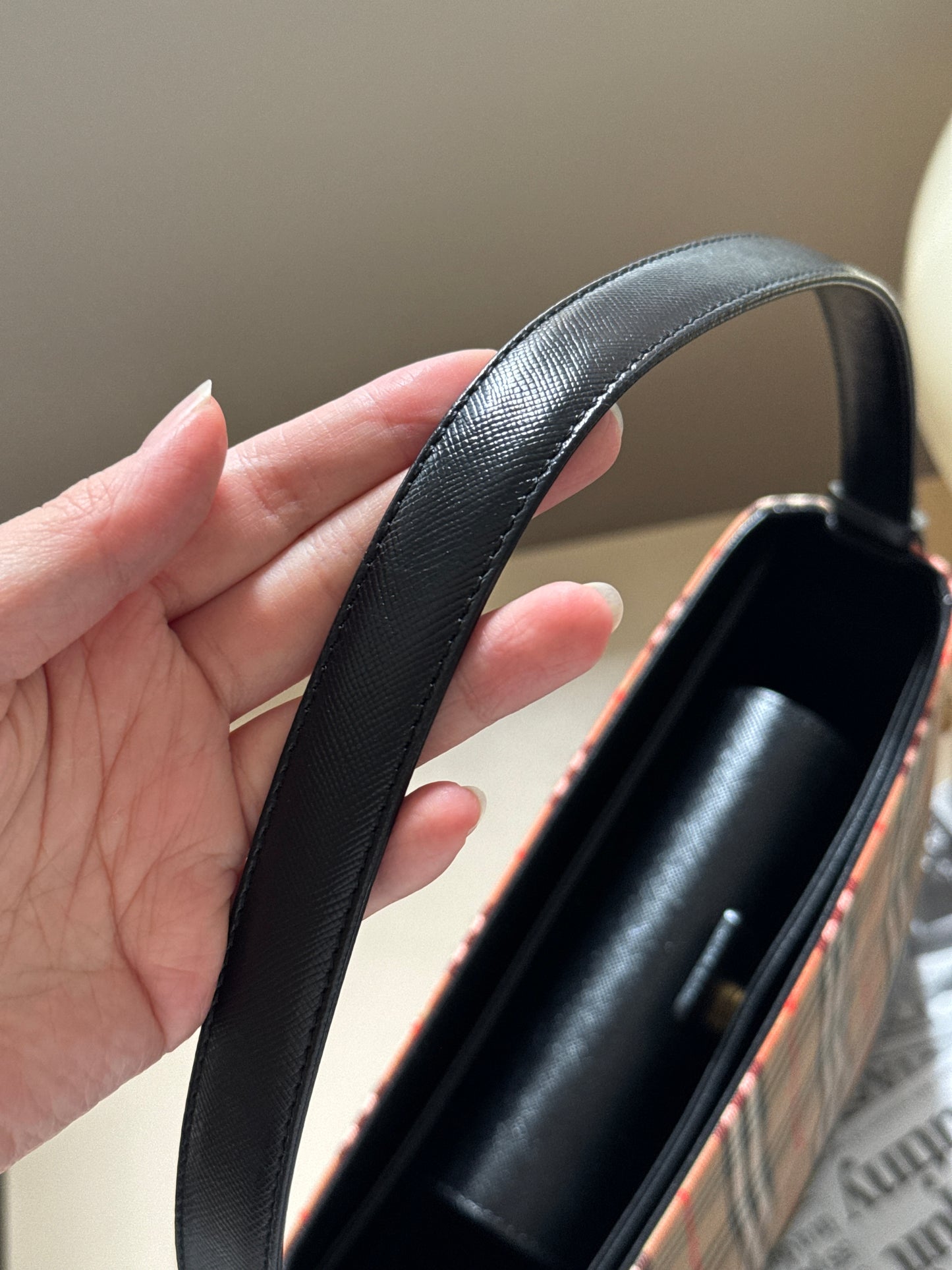 Vintage Burberry 戰馬格紋shoulder bag🪐
