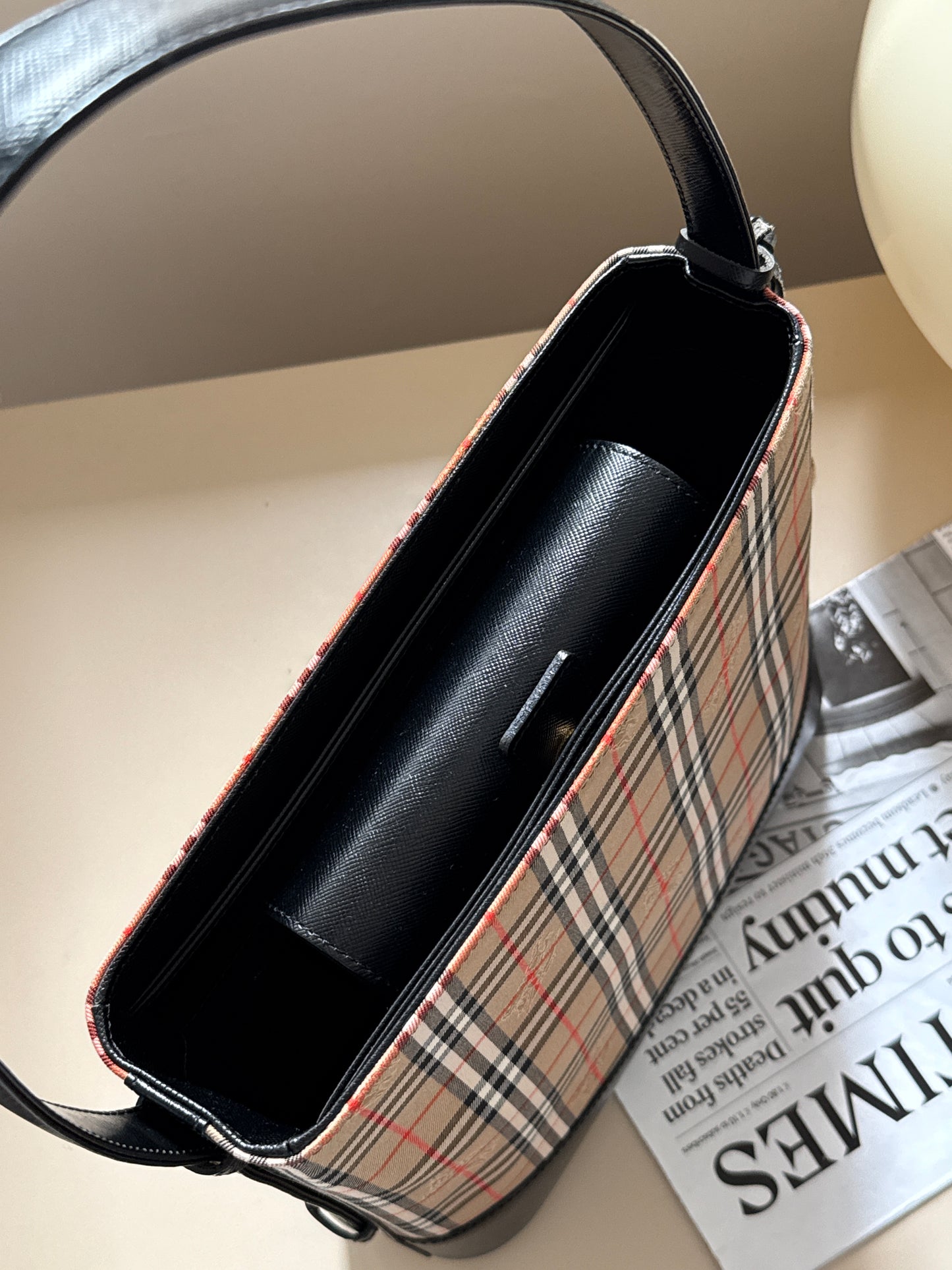 Vintage Burberry 戰馬格紋shoulder bag🪐