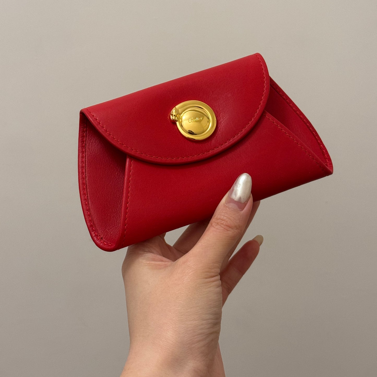 Vintage Cartier豹頭金扣crossbody bag