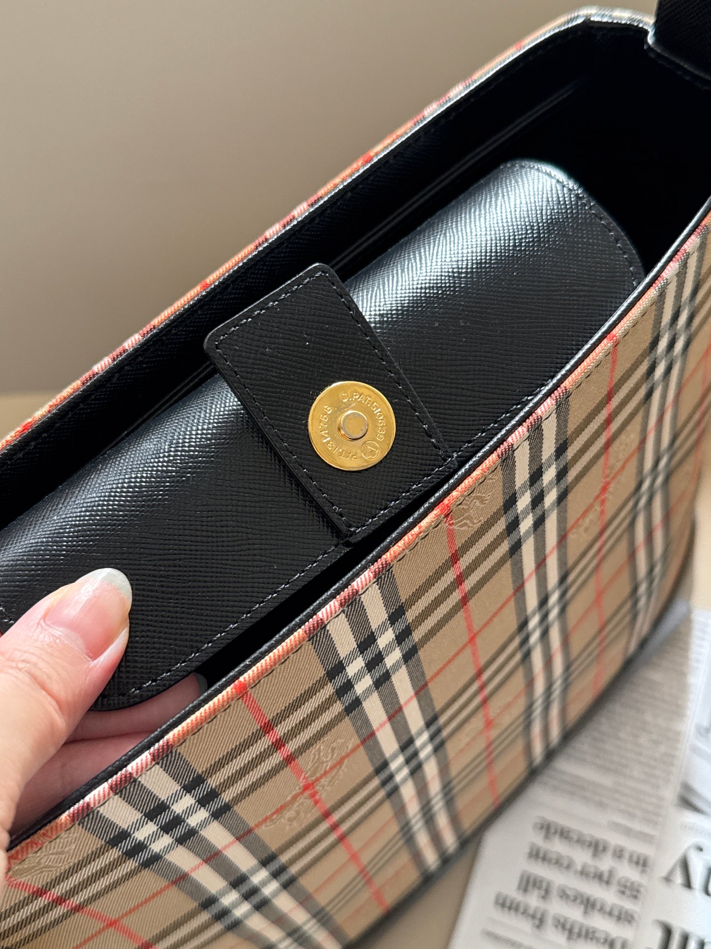 Vintage Burberry 戰馬格紋shoulder bag🪐
