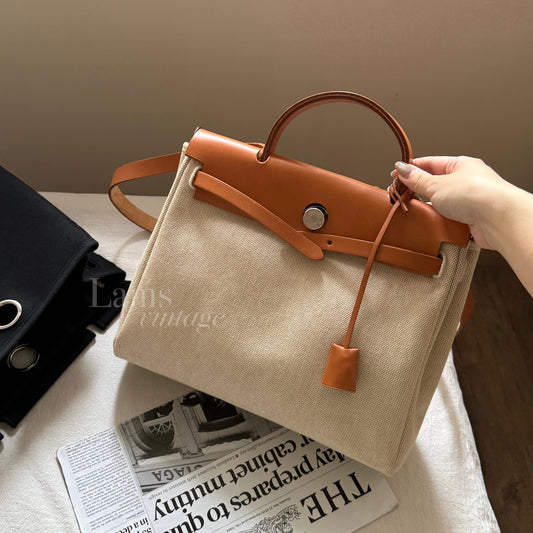 Vintage Hermes herbag 31🤎full set!