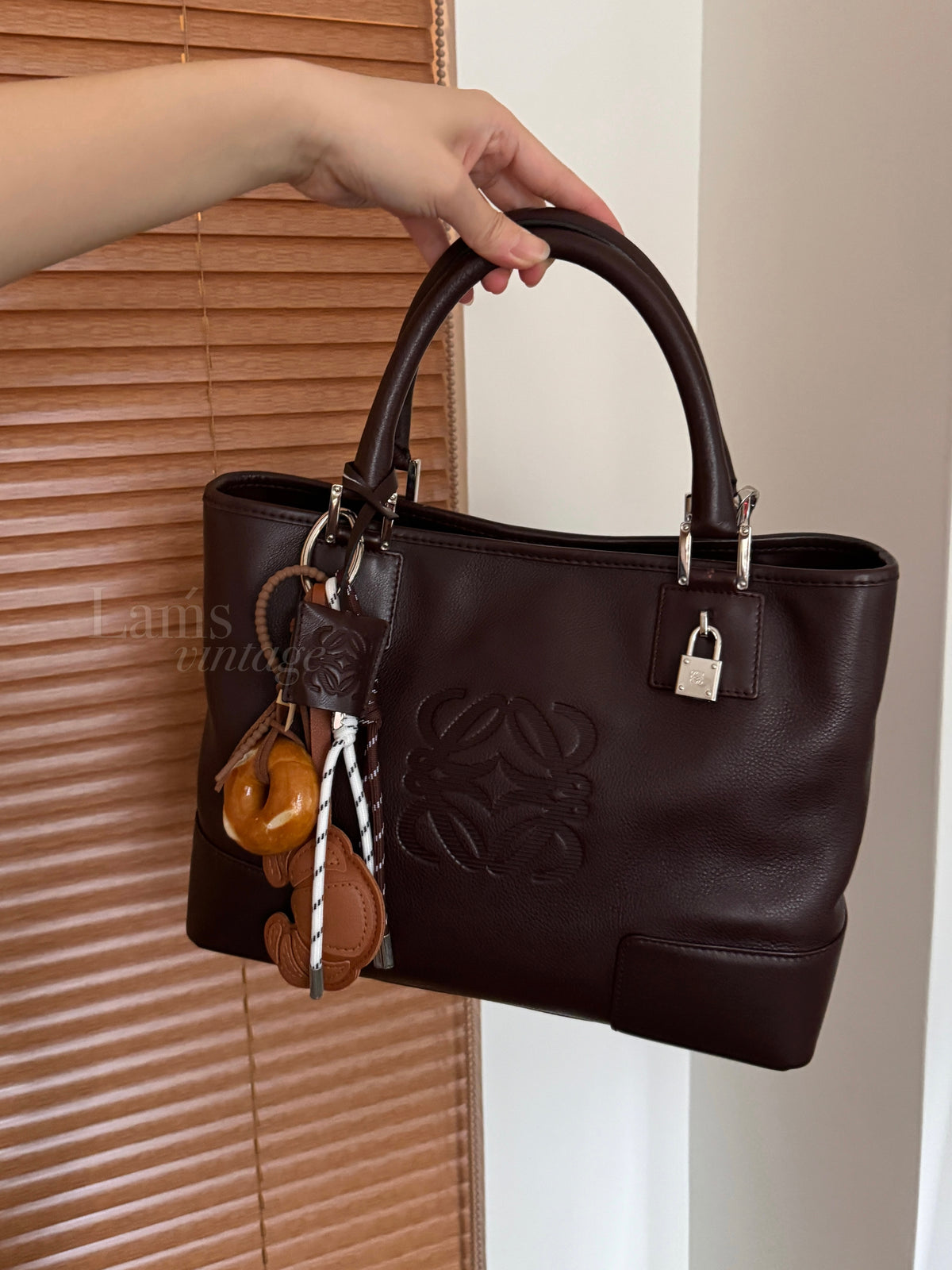 Vintage Loewe 2-way leather bag