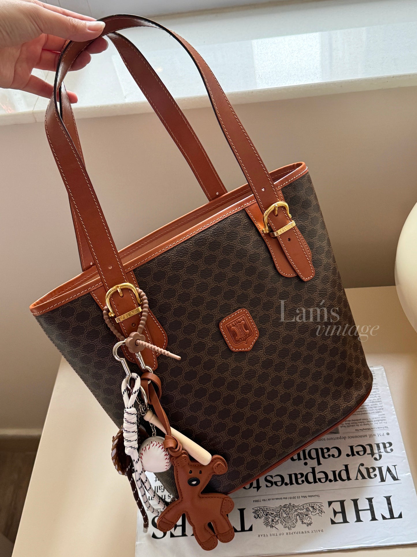Vintage Celine macadam tote