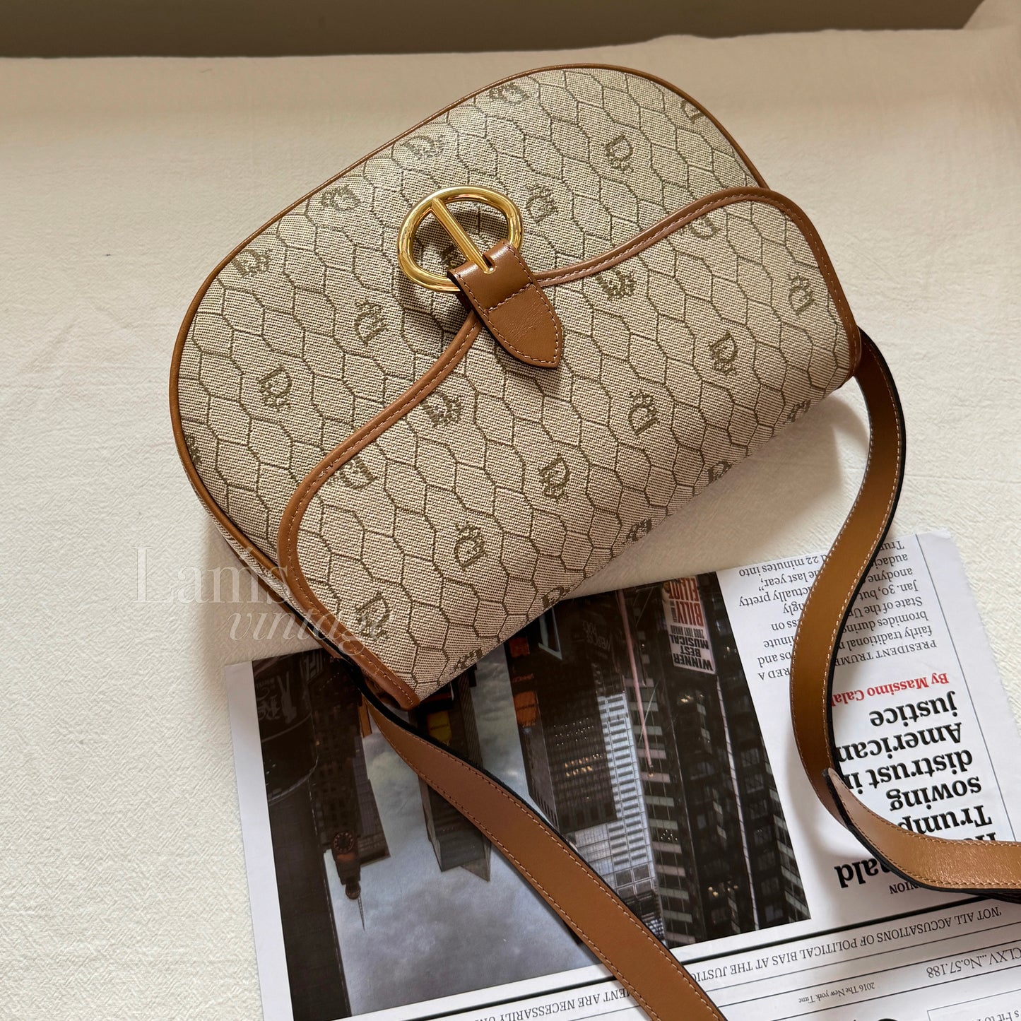 Vintage Dior 豬鼻扣馬鞍包🍯