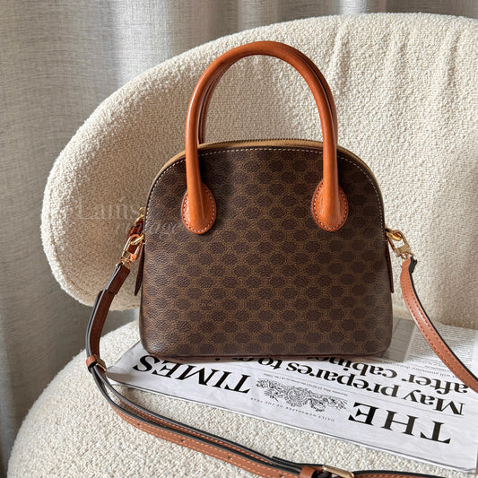 Vintage Celine 2-way macadam alma bag