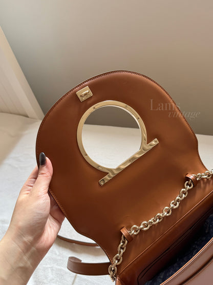 Vintage Salvatore Ferragamo馬蹄大金扣斜背包🍮