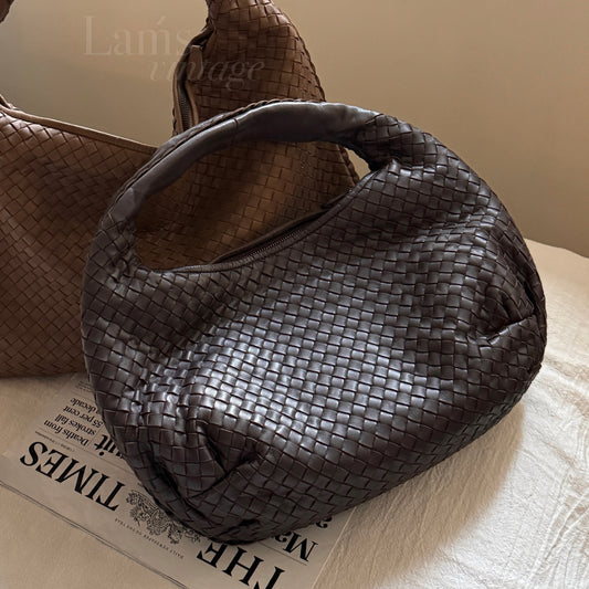 Vintage Bottega Veneta 深棕色半月hobo🌙
