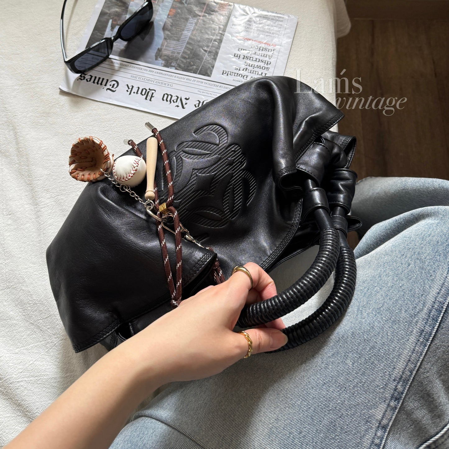 Vintage Loewe lambskin bag🪐