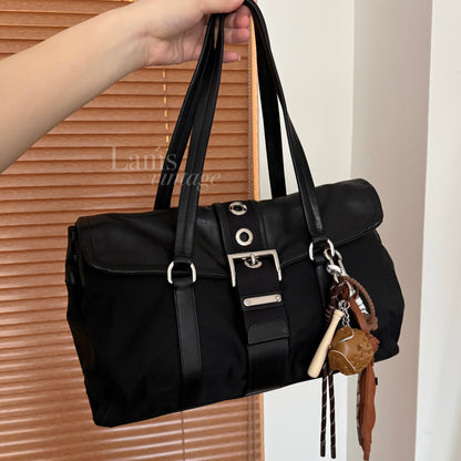 Vintage Prada nylon leather baguette🥖