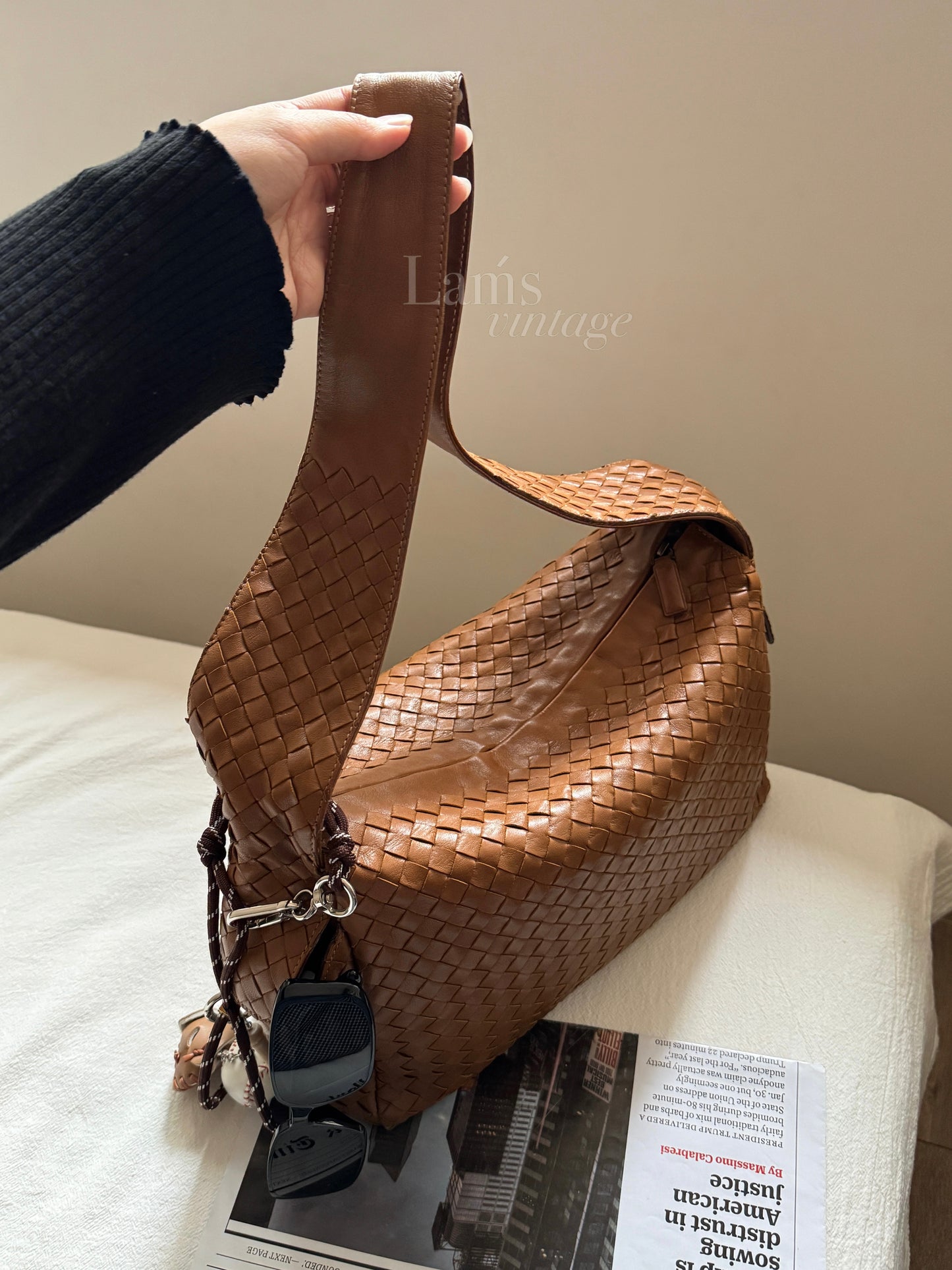 Vintage Bottega Veneta intrecciato double pocket bag🧸