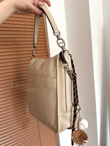 Vintage Loewe雕花大銀扣shoulder bag🗝️