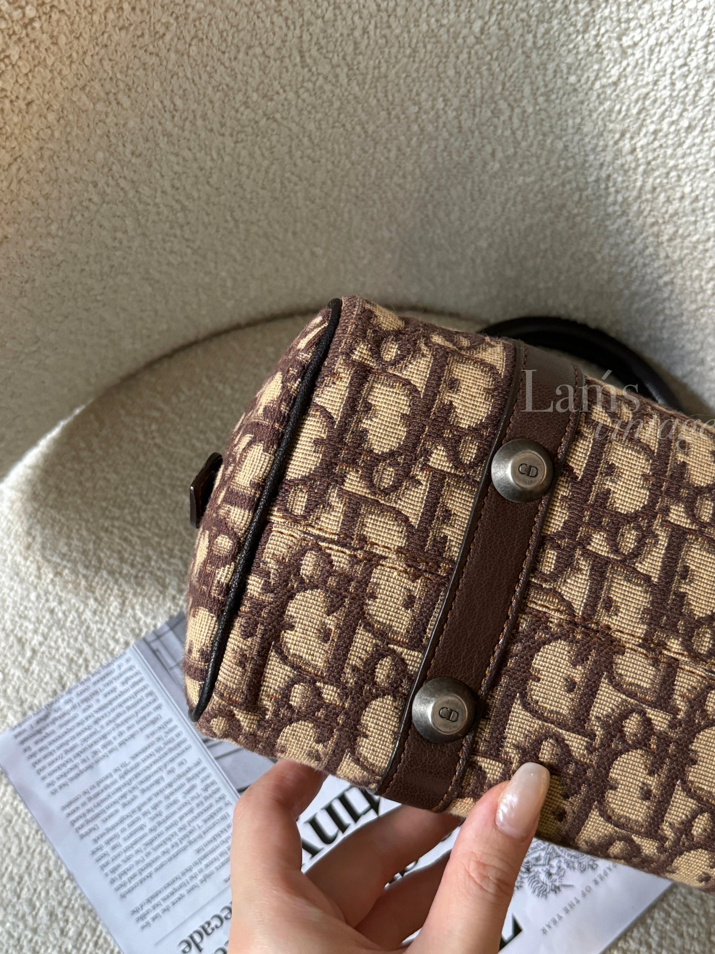 Vintage Dior brown monogram bag