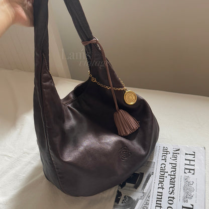 Vintage Loewe羊皮大hobo