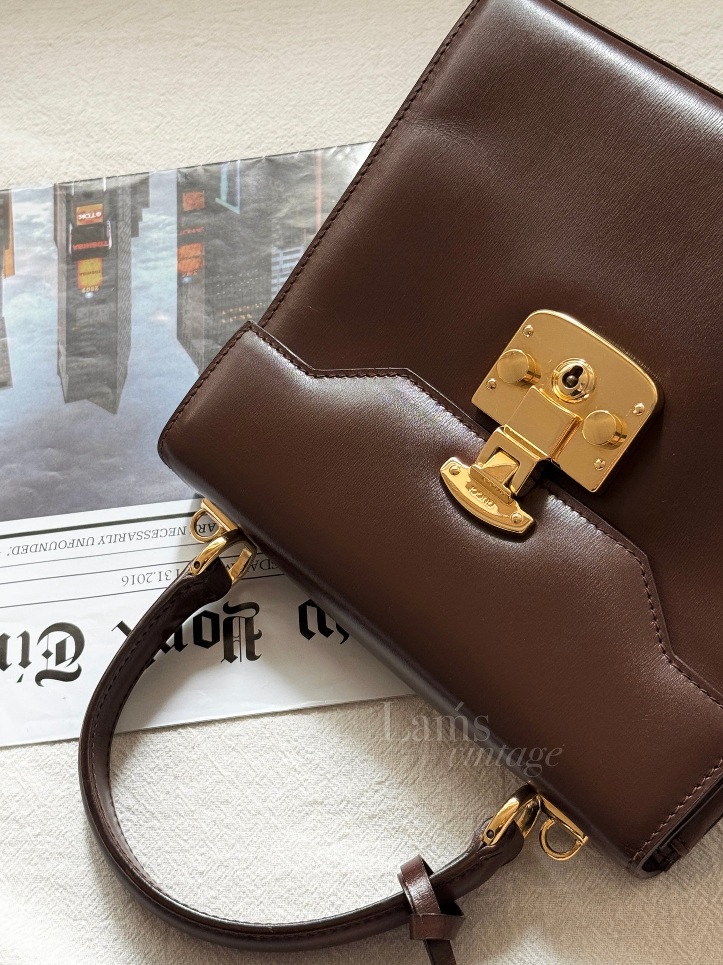 Vintage Gucci lady lock kelly 20☕️