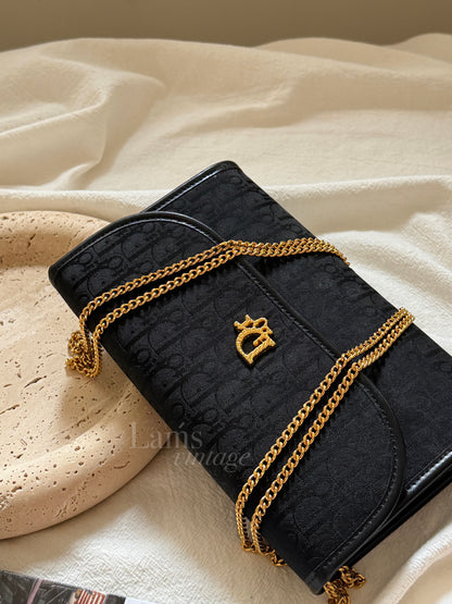 Vintage Dior黑金 trotter envelope bag✉️