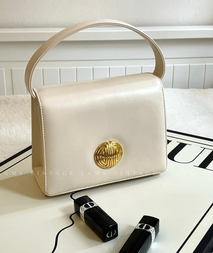 Vintage Givenchy gold button 2-way bag