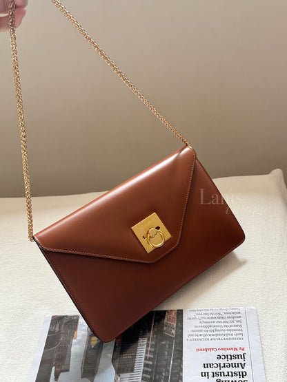Vintage Celine leather envelope 2-way