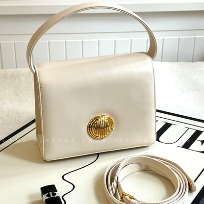 Vintage Givenchy gold button 2-way bag