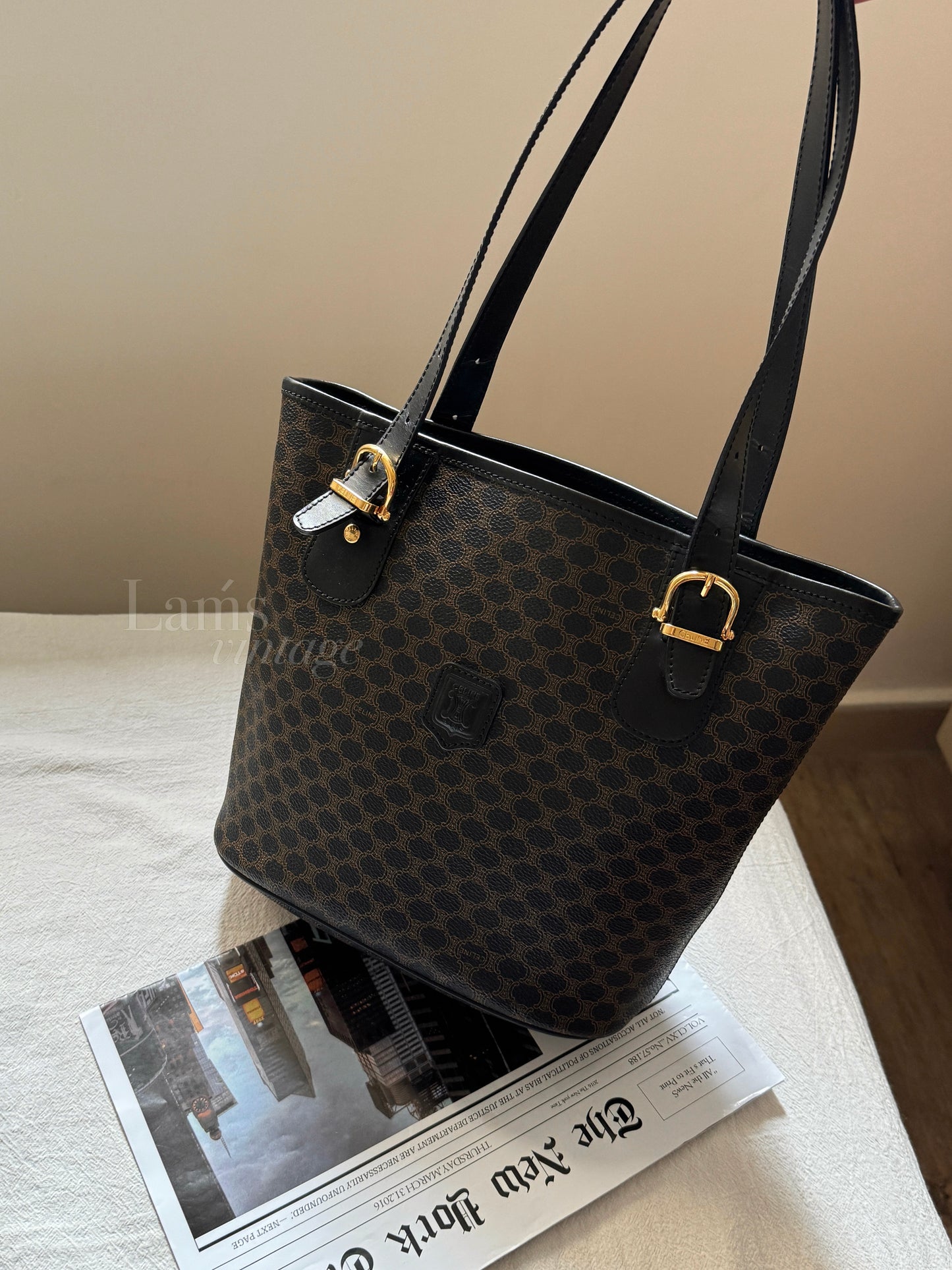 Vintage Celine 凱旋門monogram tote⛓️
