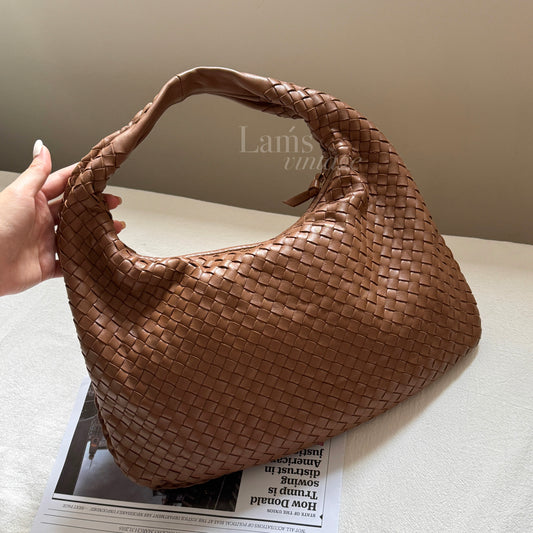 Vintage Bottega Veneta 奶茶hobo 38