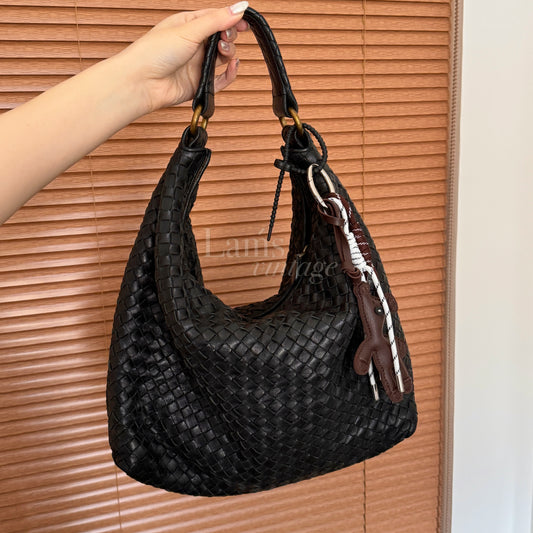 Vintage Bottega Veneta 黑金大hobo bag🎩