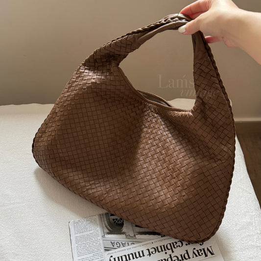 Vintage Bottega Veneta 奶茶色大hobo🥛