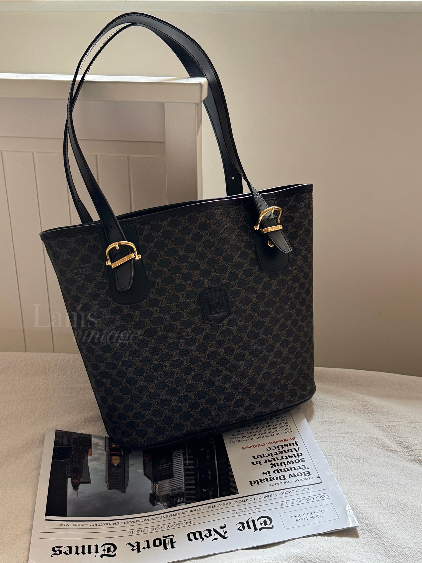 Vintage Celine 凱旋門monogram tote⛓️