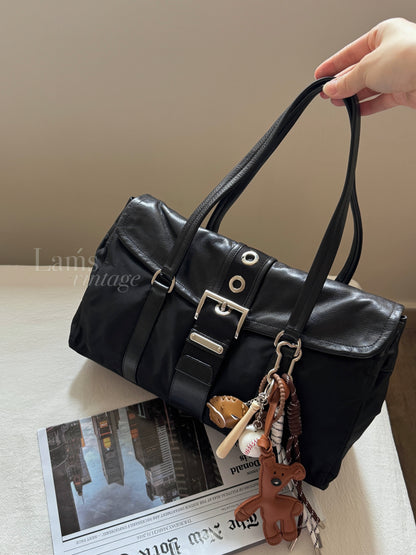Vintage Prada nylon leather baguette🥖