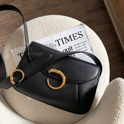 Vintage Cartier豹頭金扣crossbody bag