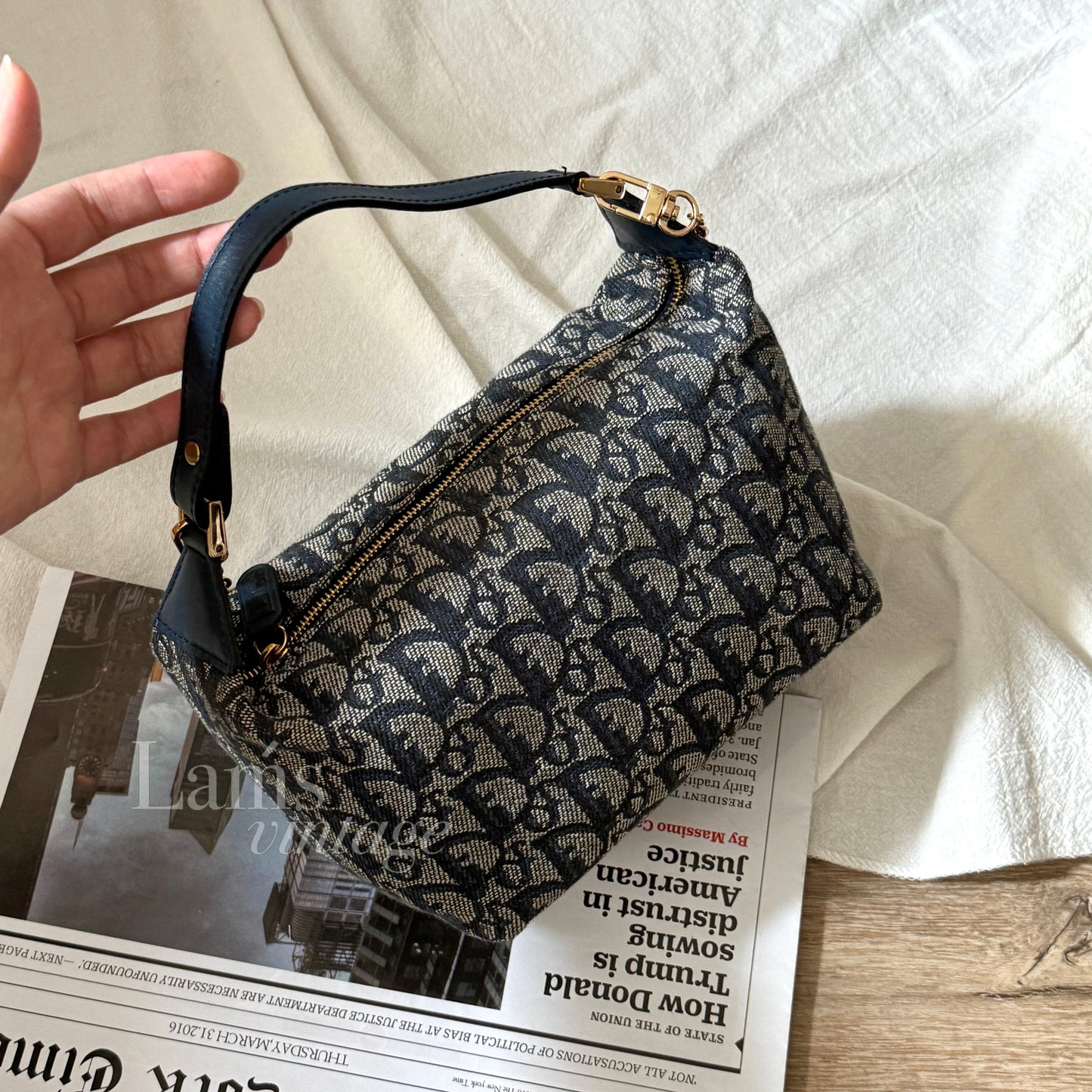 Vintage Dior navy trotter飯盒包🍙