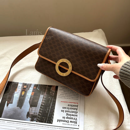 Vintage Celine 老花大金環豆腐包🪐