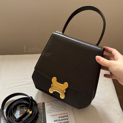 Vintage Celine triomphe 2-way top handle bag🌟