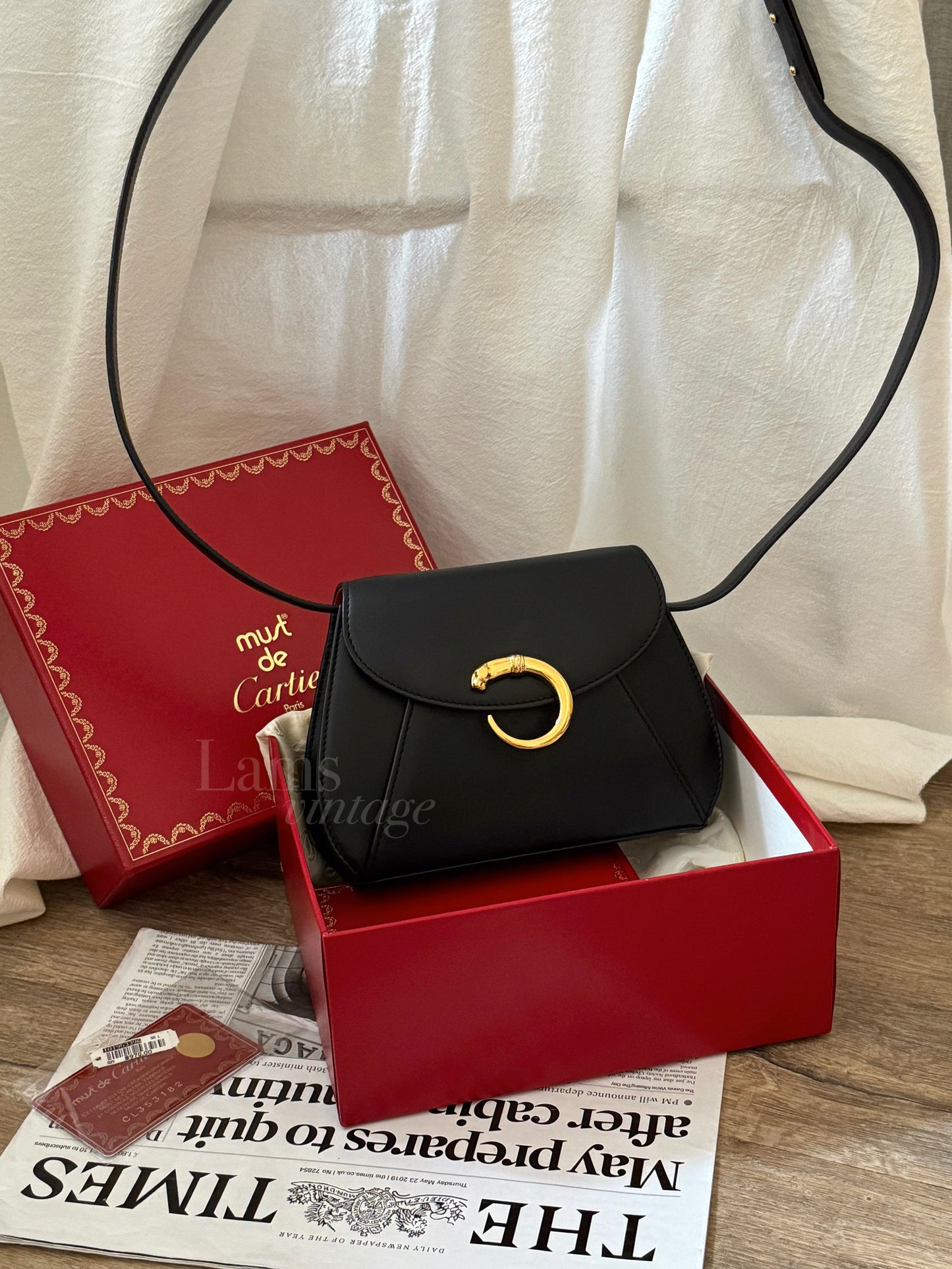 1995 Vintage Cartier黑金豹頭3-way🐆