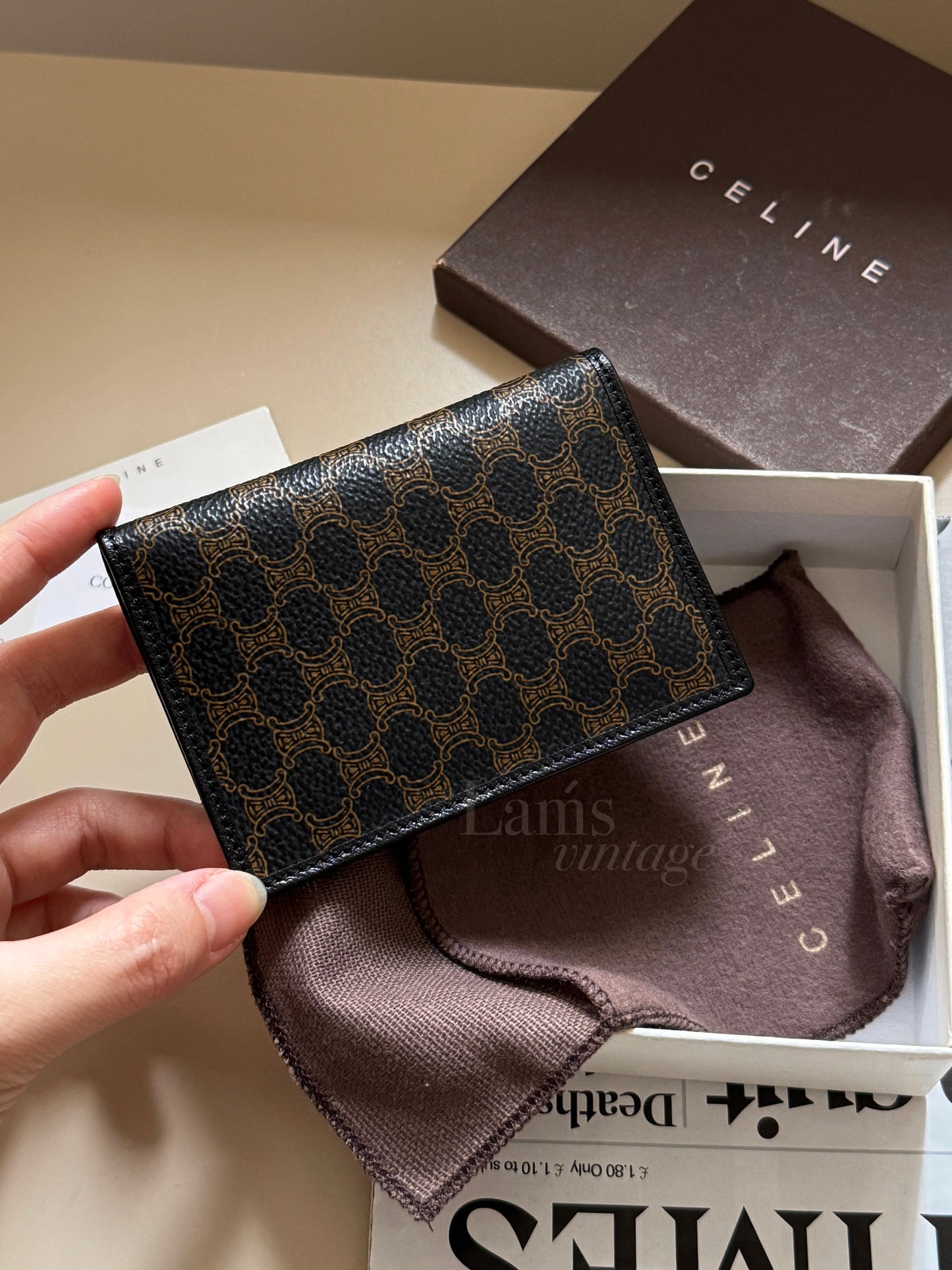 Vintage Celine macadam card case🗃️