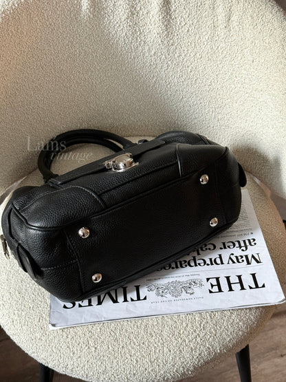 Vintage Prada 2-way黑銀boston bag🪙