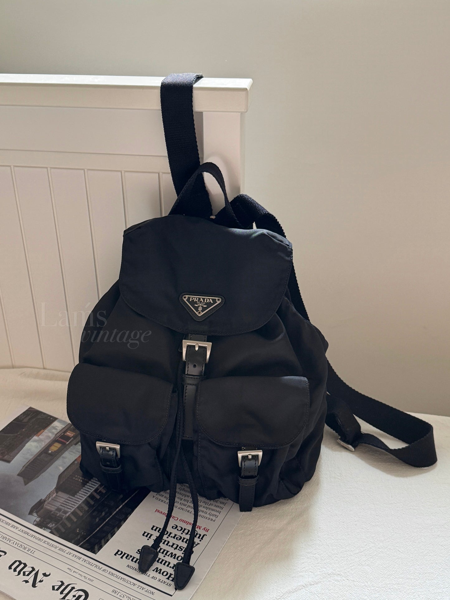 Vintage Prada classic nylon backpack🕶️