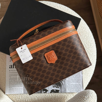 保存品！Vintage Celine macadam老花盒子(送肩帶）🧸