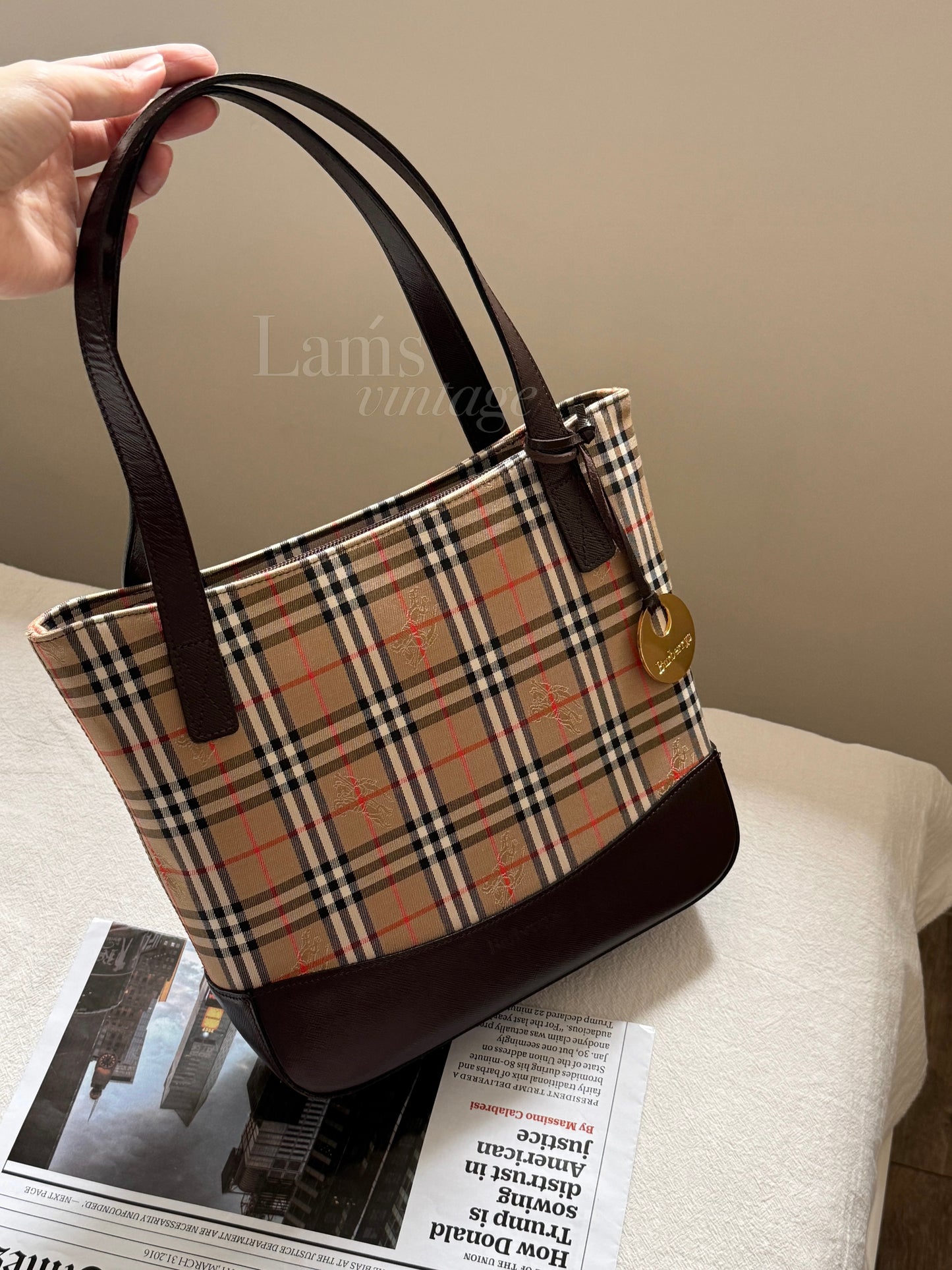 Vintage Burberry戰馬tote bag🎠