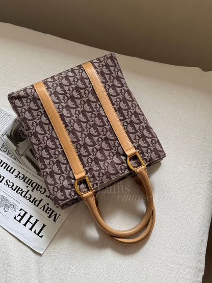 Vintage Dior trotter tote bag🍷